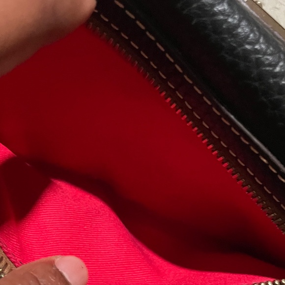 Dooney & Bourke Pebble Grain Leather Continental Clutch Wallet Black BrownColor - Picture 13 of 13